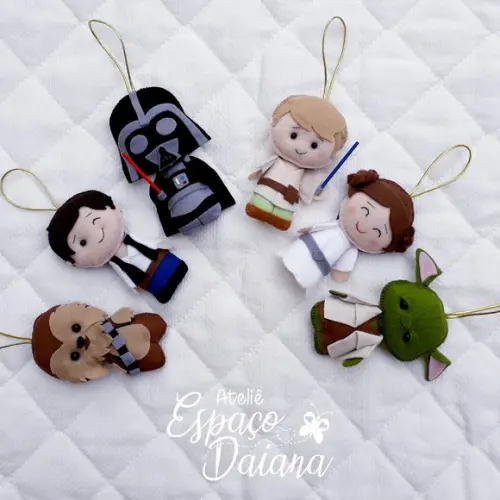 Kit 6 Pingentes Star Wars / Decoração de Natal