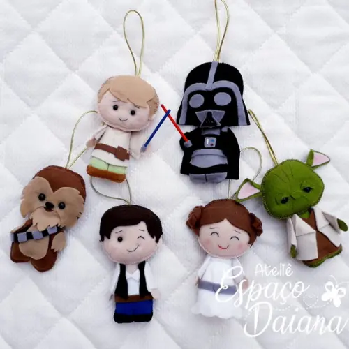 Kit 6 Pingentes Star Wars / Decoração de Natal