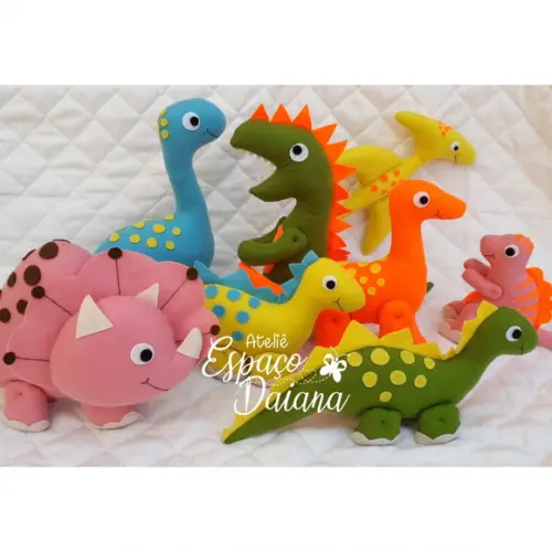 Kit Dinossauros em Feltro – Festa Infantil Dinossauro