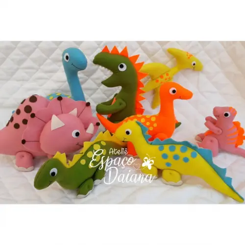 Kit Dinossauros em Feltro – Festa Infantil Dinossauro