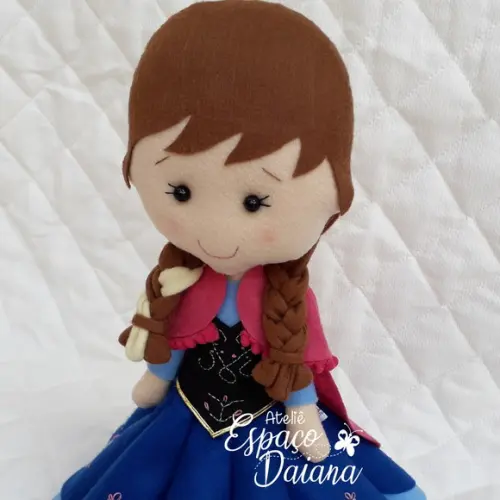 Anna Frozen em Feltro / Decoração Festa Infantil Frozen