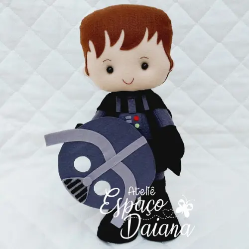 Darth Vader em Feltro - Personalizado Star Wars - Boneco personal