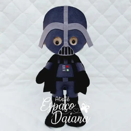 Darth Vader em Feltro - Personalizado Star Wars - Boneco personalizado