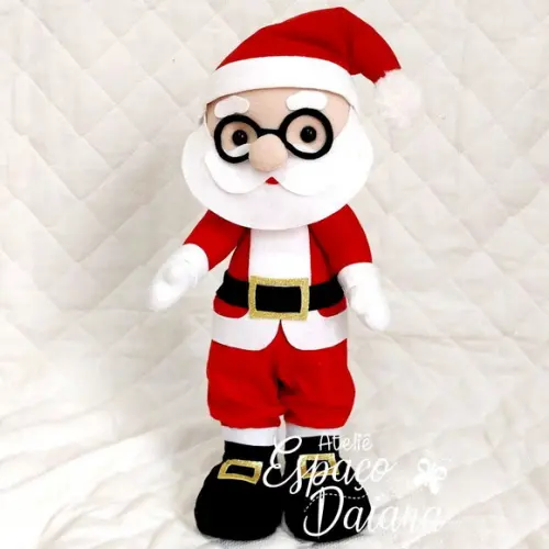 Papai Noel em Feltro - Decoração de Natal