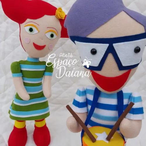 Palavra Cantada em Feltro / Boneco Personalizado