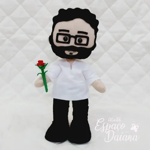 Renato Russo Boneco Personalizado em Feltro