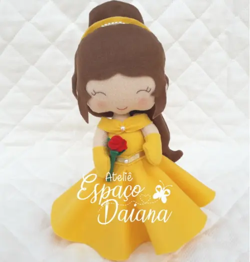 Princesa Bela em Feltro