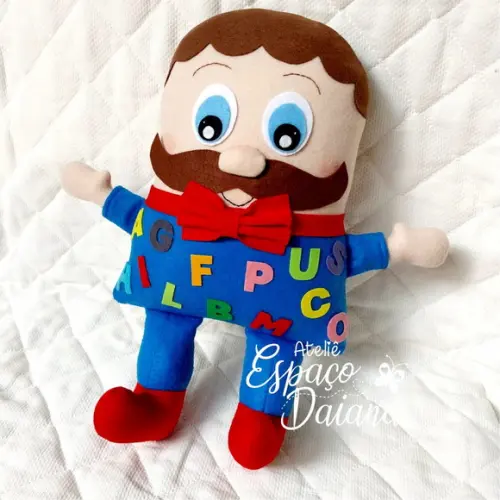 Senhor Alfabeto / Seu Alfabeto em Feltro / Boneco pedagógico