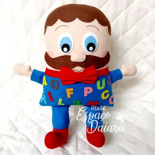 Senhor Alfabeto / Seu Alfabeto em Feltro / Boneco pedagógico