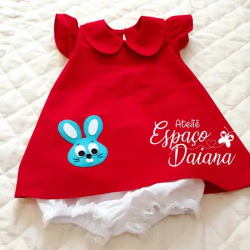Vestido Mônica com Shortinho - 1 e 2