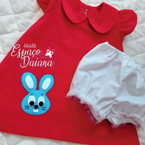 Vestido Mônica com Shortinho - 1 e 2