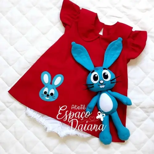 Vestido Mônica com Shortinho + Sansão