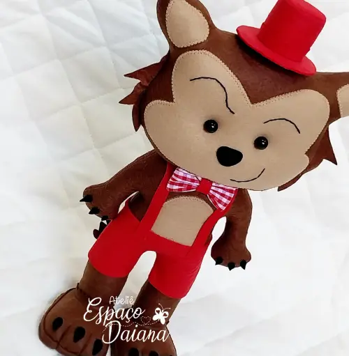 Lobo Mau em Feltro