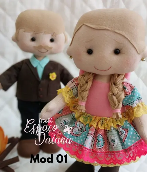 Casal Junino / Casal Caipira em Feltro