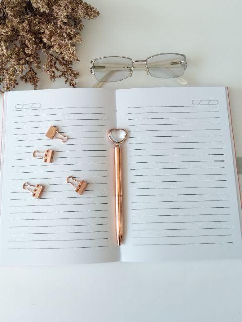 Diário com cadeado segredos