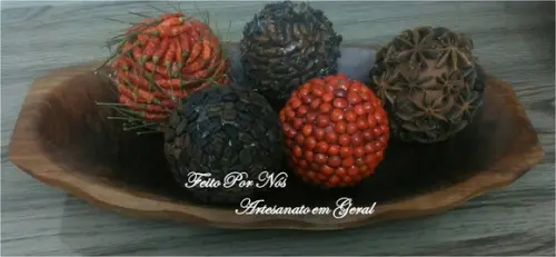 Bolas Decorativas de Especiarias/Grãos