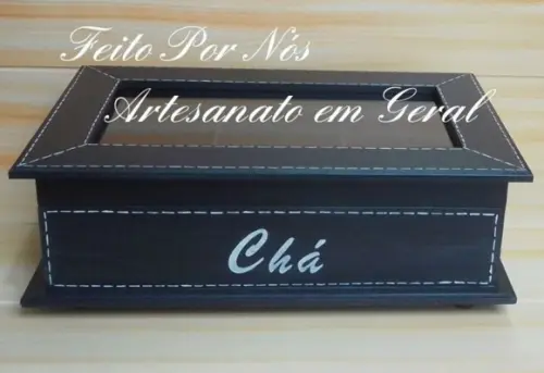 Caixa de Chá com Seis Divisões