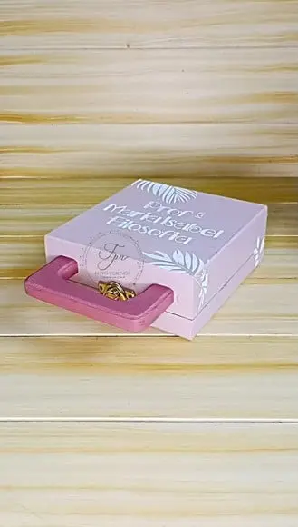 Estojo Porta Giz e Apagador Tropical Rosa