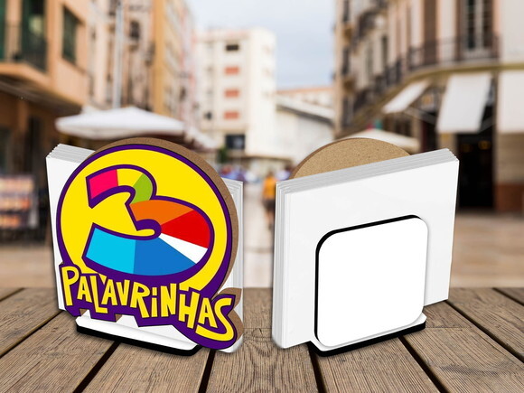 05 Porta Guardanapo Centro de Mesa 3 Palavrinhas
