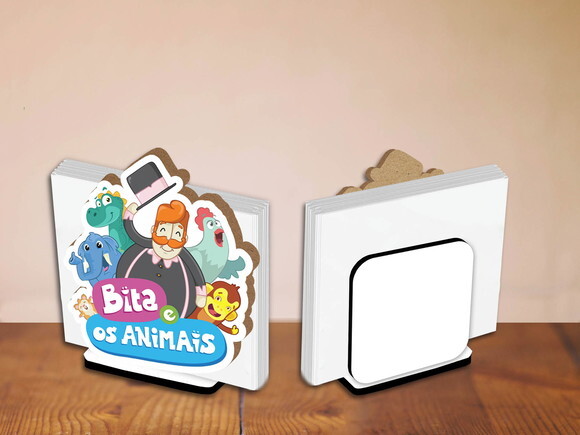 05 Porta Guardanapo Centro de Mesa Bita e os Animais