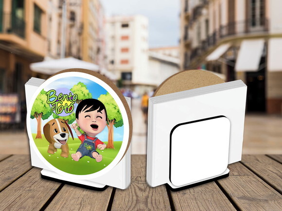 05 Porta Guardanapo Centro de Mesa Bento e Totó