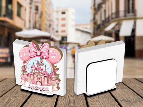 05 Porta Guardanapo Centro de Mesa Castelo Disney