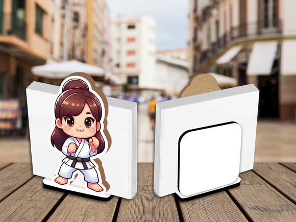 05 Porta Guardanapo Centro de Mesa Lutadora