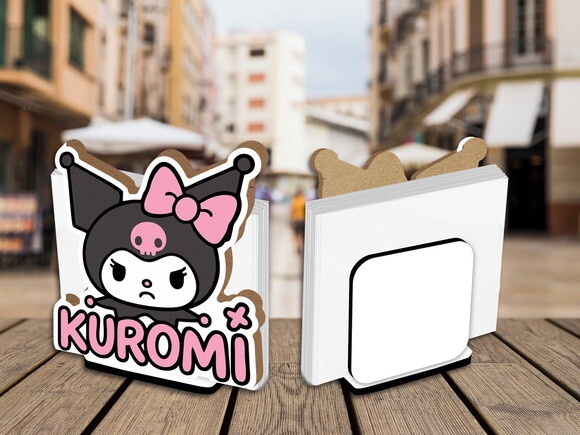 05 Porta Guardanapo Centro de Mesa Kuromi