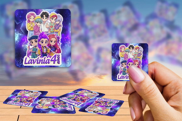 Adesivo Guerreiras K Pop 8,7 cm