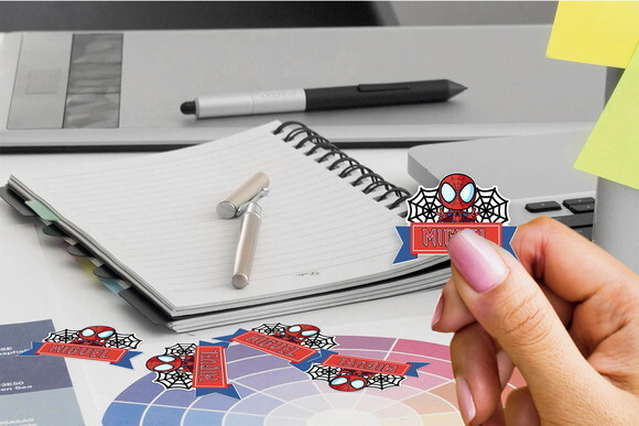 Adesivo Personalizado Homem Aranha Kit com 30 Unidades