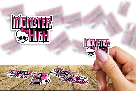 Adesivo Personalizado Monster High Kit Kit com 30 Unidades