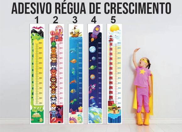 Adesivo Régua de Crescimento