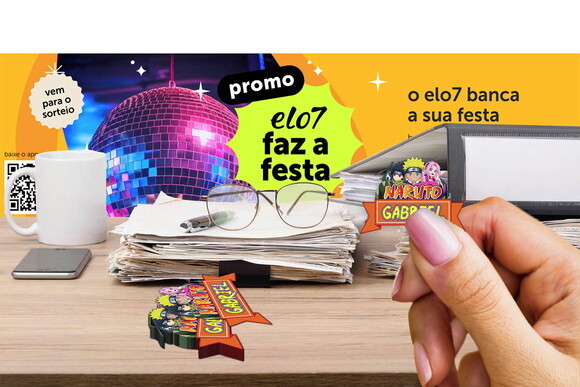 Adesivo Rotulo Personalizado Naruto Kit com 30 Unidades