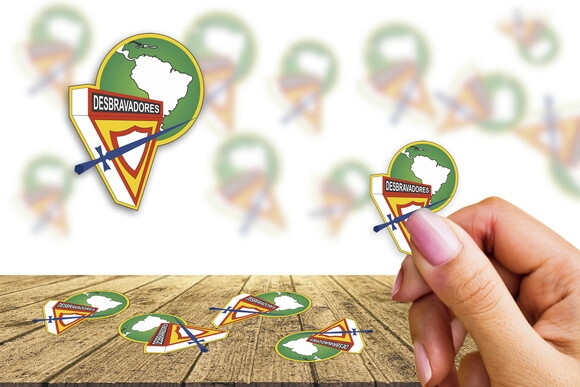 Adesivos Desbravadores 02 Kit 30 Unidades