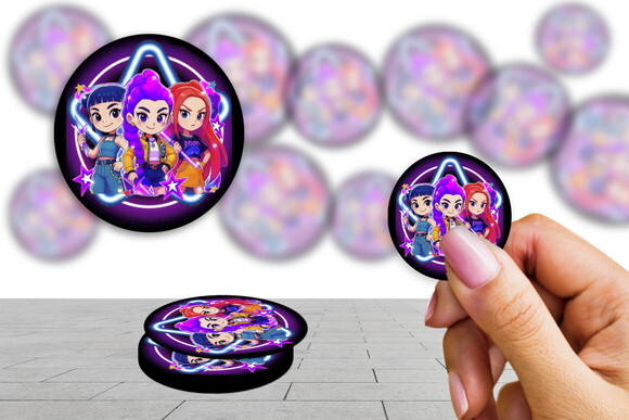 Adesivos Guerreira K Pop Kit 30 Unidades