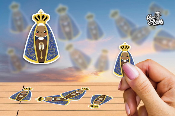 Adesivos Ns Aparecida 10 Unidades