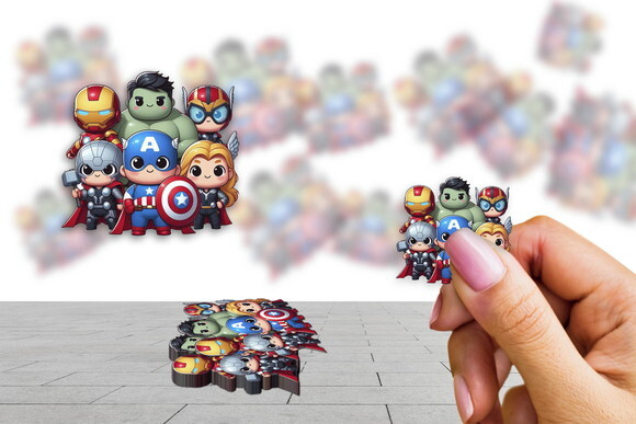 Adesivos Rotulos Avengers Baby Kit 30 Unidades
