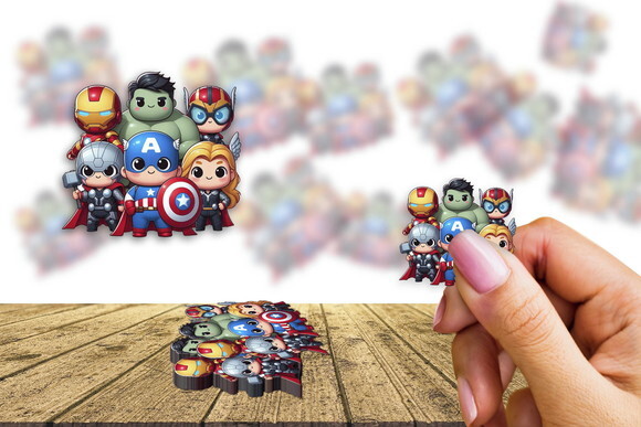 Adesivos Rotulos Avengers Baby Kit 30 Unidades
