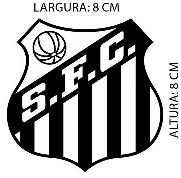 Adesivos Santos Fc 10 Unidades