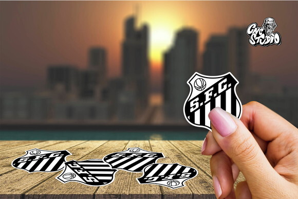 Adesivos Santos Fc 10 Unidades