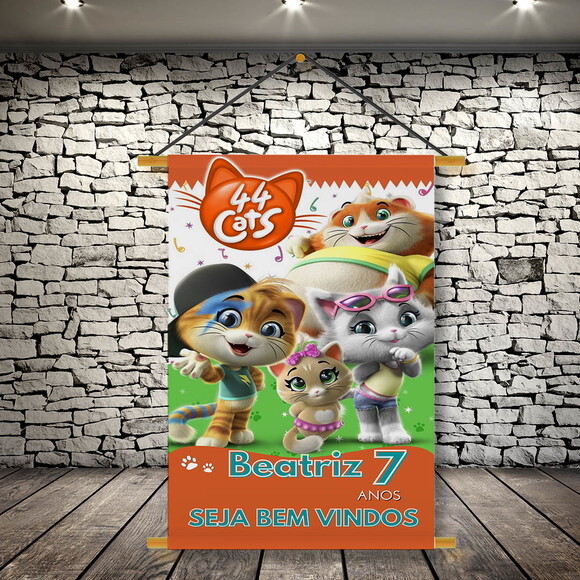 Banner Festa Infantil 44 Cats