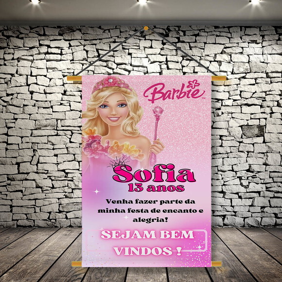 Banner Festa Infantil Barbie
