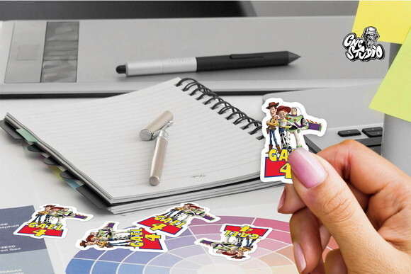 Adesivos Rótulos Personalizado Toy Story Kit 30 Unidades