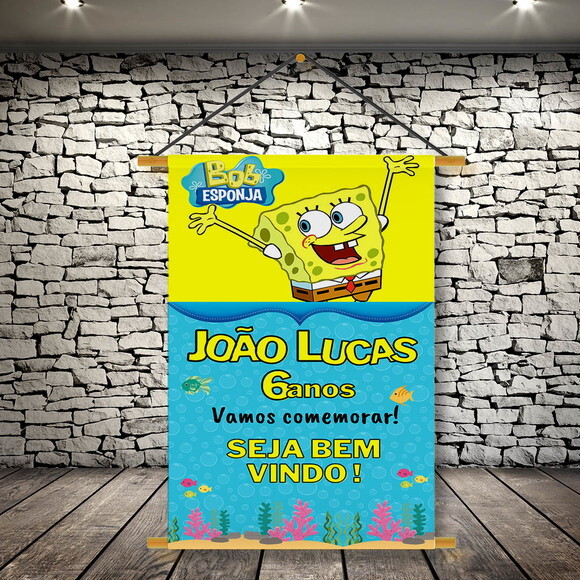 Banner Festa Infantil Bob Esponja