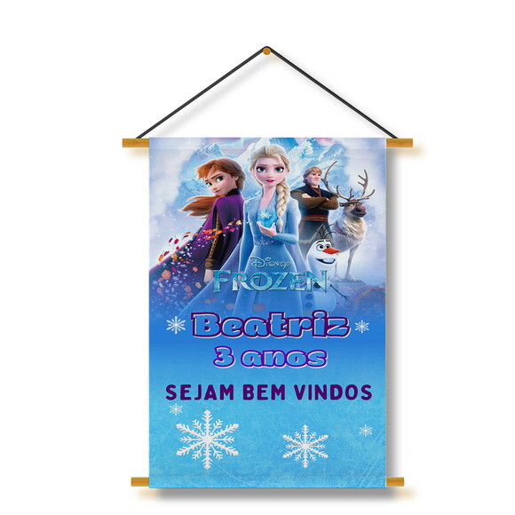Banner Festa Infantil Frozen