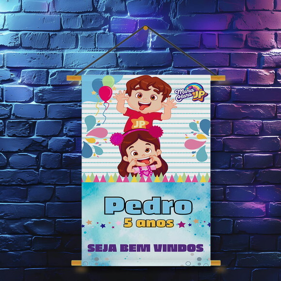 Banner Festa Infantil Maria Clara e Jp