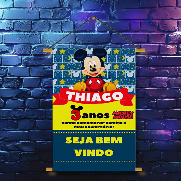 Banner Festa Infantil Mickey
