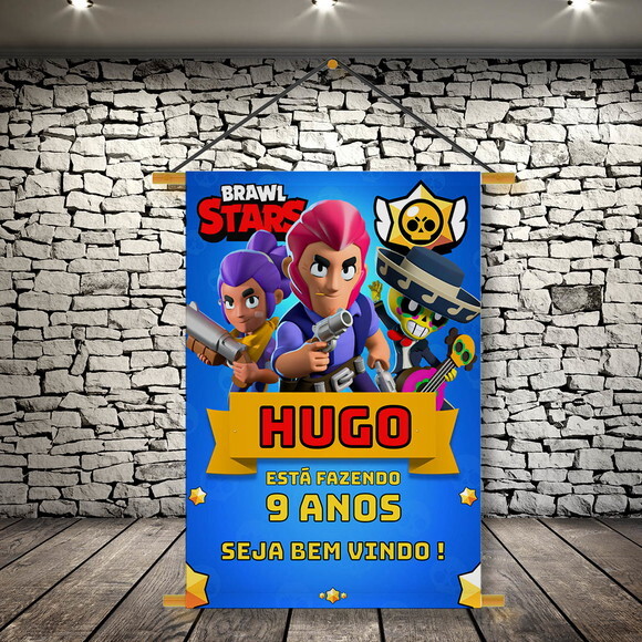 Banner Festa Infantil Brawl Stars