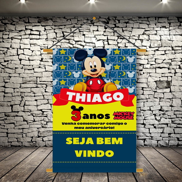 Banner Festa Infantil Mickey