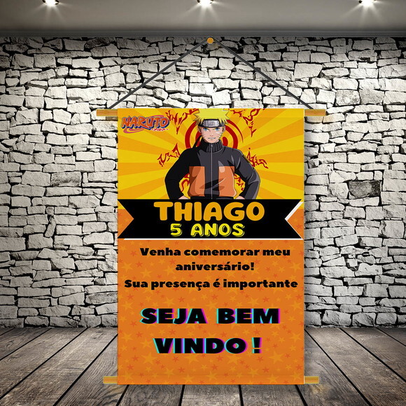 Banner Festa Infantil Naruto